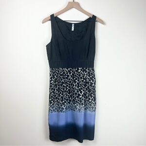 Anthropologie Women's Maeve Silk Ombre Sleeveless Polka Dot Dress